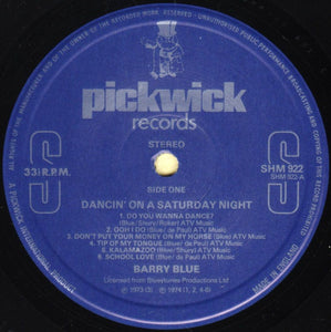 Barry Blue ‎– Dancin' On A Saturday Night - The Best Of Barry Blue