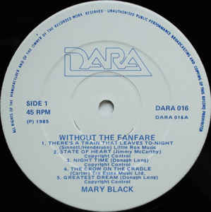 Mary Black ‎– Without The Fanfare