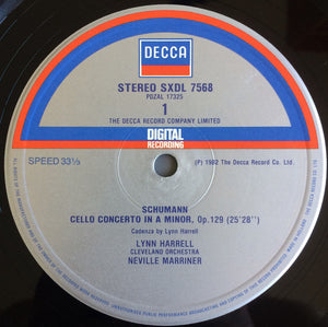 Schumann*, Saint-Saens*, Cleveland Orchestra*, Lynn Harrell, Neville Marriner* ‎– Cello Concerto / Cello Concerto No.1