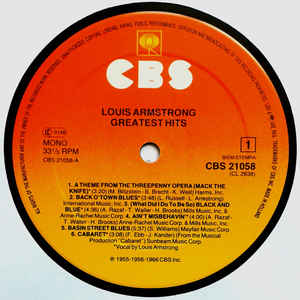 Louis Armstrong ‎– Greatest Hits