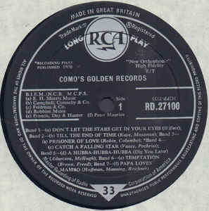 Perry Como ‎– Como's Golden Records