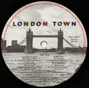 Wings ‎– London Town