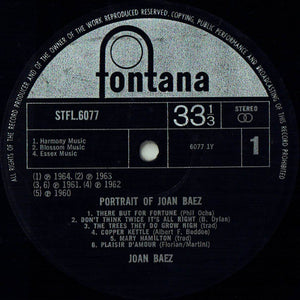 Joan Baez ‎– Portrait Of Joan Baez