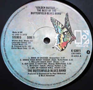 The Paul Butterfield Blues Band ‎– Golden Butter, The Best Of The Paul Butterfield Blues Band