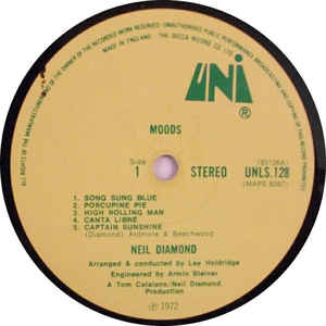 Neil Diamond ‎– Moods