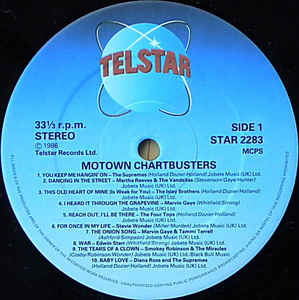 Various ‎– Motown Chartbusters