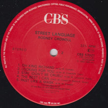 Load image into Gallery viewer, Rodney Crowell ‎– Street Language