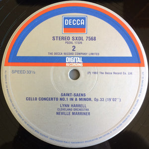 Schumann*, Saint-Saens*, Cleveland Orchestra*, Lynn Harrell, Neville Marriner* ‎– Cello Concerto / Cello Concerto No.1