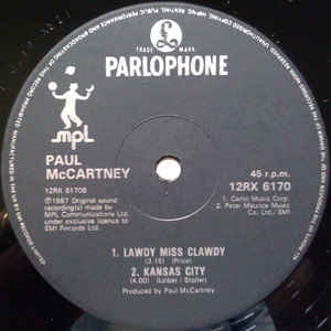 Paul McCartney ‎– Once Upon A Long Ago