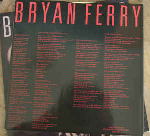 Bryan Ferry ‎– Boys And Girls