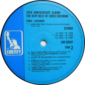 Eddie Cochran ‎– The Very Best Of Eddie Cochran