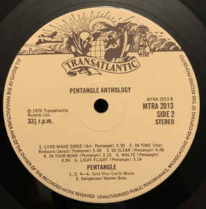 Pentangle ‎– Anthology