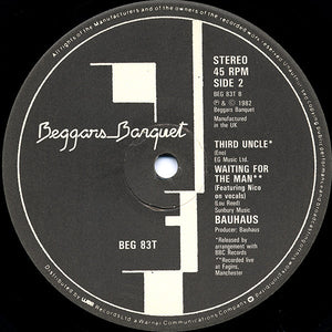 Bauhaus ‎– Ziggy Stardust / Third Uncle