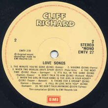 Load image into Gallery viewer, Cliff Richard ‎– Love Songs