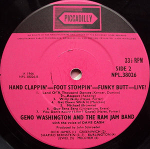 Geno Washington & The Ram Jam Band ‎– Hand Clappin' Foot Stompin' Funky-Butt... Live!
