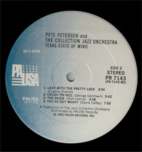 Pete Petersen & The Collection Jazz Orchestra Featuring Ashley Alexander (2), Rich Matteson & Phil Wilson ‎– Texas State Of Mind