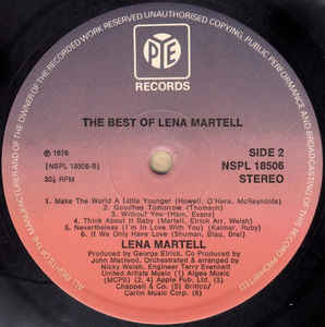 Lena Martell ‎– The Best Of Lena Martell