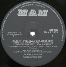 Load image into Gallery viewer, Gilbert O&#39;Sullivan ‎– Gilbert O&#39;Sullivan Greatest Hits