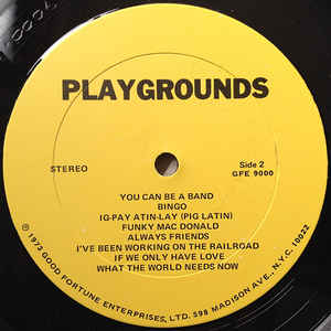 Playgrounds ‎– Playgrounds