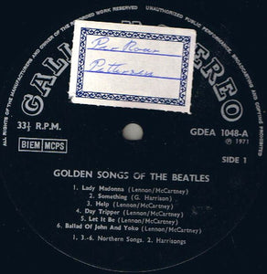 Supersession Workshop ‎– Golden Songs Of The Beatles