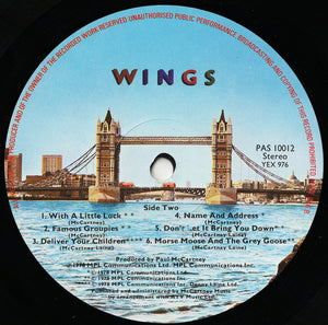 Wings ‎– London Town