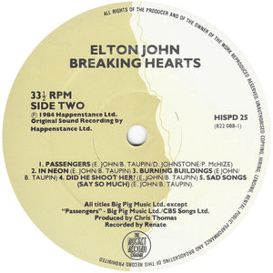 Elton John ‎– Breaking Hearts