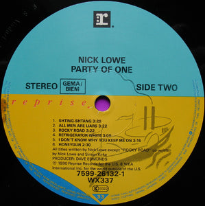 Nick Lowe ‎– Party Of One