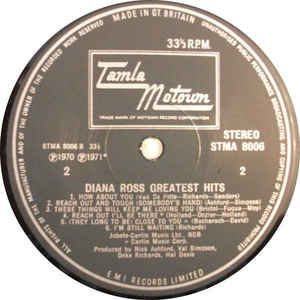 Diana Ross ‎– Greatest Hits