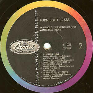 The George Shearing Quintet With Brass Choir* ‎– Burnished Brass