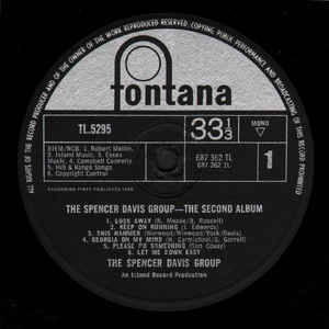 The Spencer Davis Group ‎– The Second Album