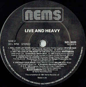 Various ‎– Live And Heavy