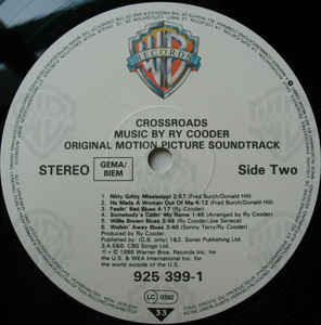 Ry Cooder ‎– Crossroads - Original Motion Picture Soundtrack