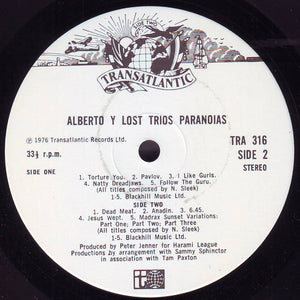 Alberto Y Lost Trios Paranoias ‎– Alberto Y Lost Trios Paranoias