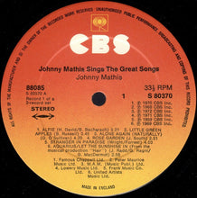 Load image into Gallery viewer, Johnny Mathis ‎– Johnny Mathis Sings The Great Songs