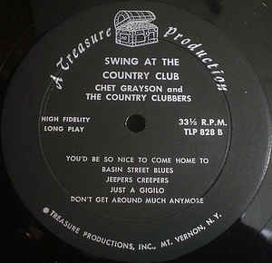 Chet Grayson And The Country Clubbers ‎– Swing At The Country Club