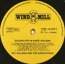 Load image into Gallery viewer, Tex Williams &amp; The Sundowners ‎– The Golden Hits Of Hank Williams