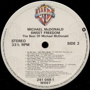 Michael McDonald ‎– Sweet Freedom