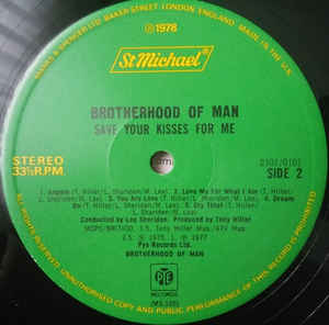 Brotherhood Of Man ‎– Save Your Kisses For Me