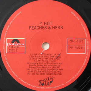 Peaches & Herb ‎– 2 Hot!