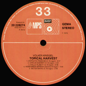 Volker Kriegel ‎– Topical Harvest