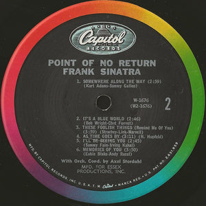 Frank Sinatra ‎– Point Of No Return