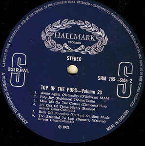 The Top Of The Poppers ‎– Top Of The Pops Vol