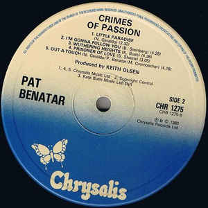 Pat Benatar ‎– Crimes Of Passion