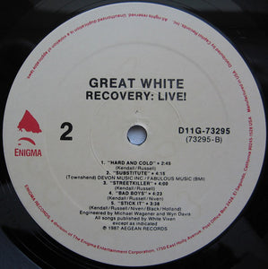 Great White ‎– Recovery