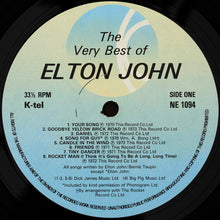 Load image into Gallery viewer, Elton John ‎– The Very Best Of Elton John