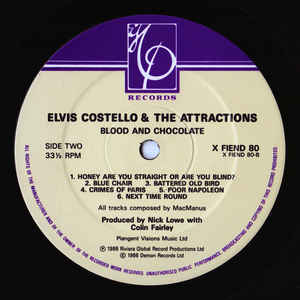 Elvis Costello And The Attractions* ‎– Blood & Chocolate