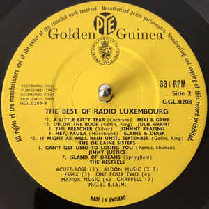 Various ‎– The Best Of Radio Luxembourg
