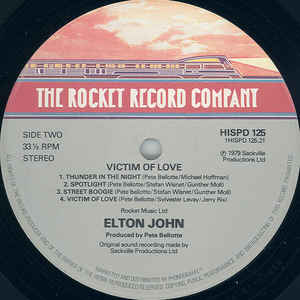 Elton John ‎– Victim Of Love