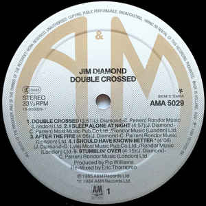 Jim Diamond ‎– Double Crossed