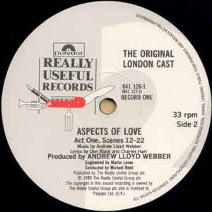 Andrew Lloyd Webber ‎– Aspects Of Love